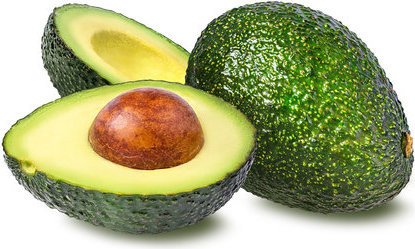 one whole organic hass avocado one cut